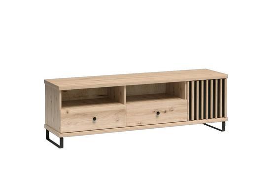 Televizní stolek | CALI C-6 dub artisan / černý 160  - 1
