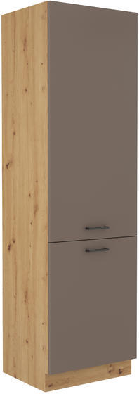 Vysoká lednicová skříň BOLONIA artisan/truffle grey 60 LO-210 2F  - 1