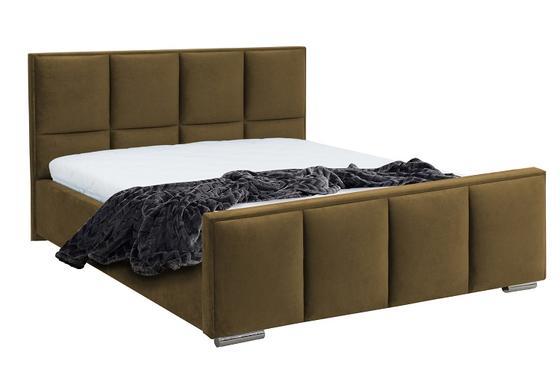 Čalouněná postel Standard 13 s dřevěným roštem  - 11