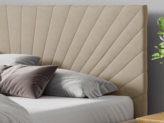 Čalouněná postel Slim 29 s dřevěným roštem  - 2