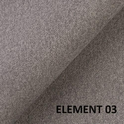 Taburet EXCELENT skladem v světlé hnědé látce Element 03  - 2