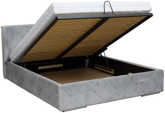 Čalouněná postel ORLANDO s roštem a úložným prostorem, 160 x 200 cm  - 2