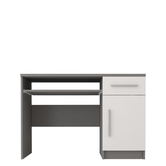 Psací stůl 08 OMEGA II 110,  v šedé kombinací s bílou  - 2