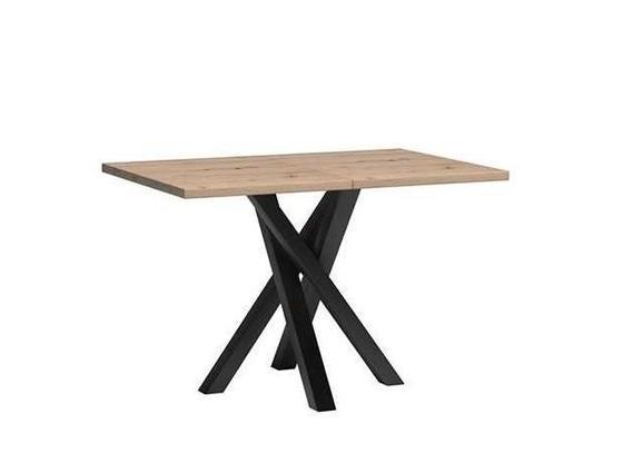 Stůl rozkládací | CALI dub artisan, černý matný 120  - 2