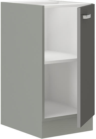 Spodní skříňka GREY šedý lesk / šedá 40 D 1F BB  - 2