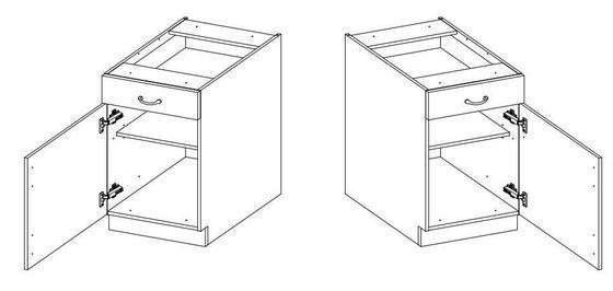 Spodní skříňka 50 D 1F 1S  STILO artisan/ClayGrey MDF, šuplík PREMIUM BOX  - 3