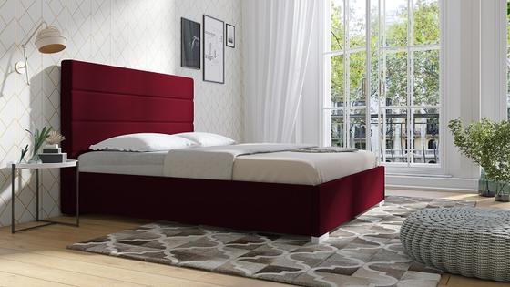 Čalouněná postel Slim 11 s dřevěným roštem  - 3