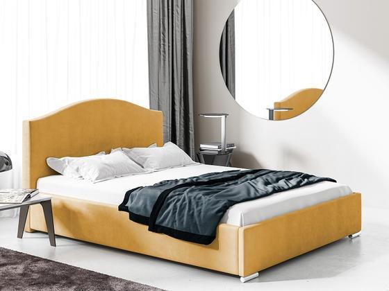 Čalouněná postel Slim 23 s dřevěným roštem  - 3