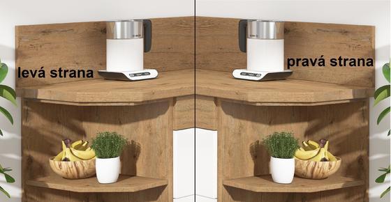 Kuchyňská pracovní deska 2,8 cm pro regál 30 D ZAK, levá a pravá strany  - 3