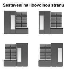 Předsíňová stěna s čalouněnými panely Emi 8, 190 cm - 3/12