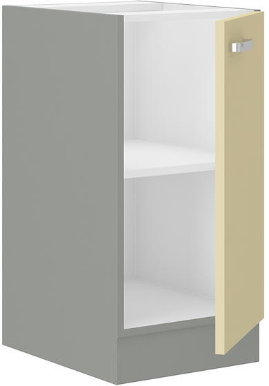 Spodní skříňka KARMEN krémový lesk / šedá 40 D 1F BB  - 3