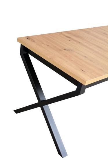 Stůl rozkládací jídelní IKON 1, 80 x 140/180 cm, kovové nohy  - 3