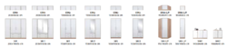 Komoda 4S2D SMART SRK1 dub sonoma bílá, skladem, 140 x 84 x 40 cm - 3/3