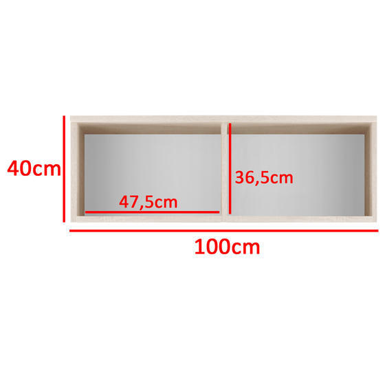 Závěsná skříňka Emi, 100 cm  - 3