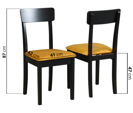 Jídelní set 1+6, stůl Max 8 a bukové židle Hugo 1  - 3