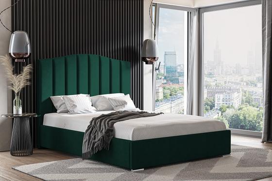 Čalouněná postel Slim 21 s dřevěným roštem  - 4