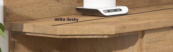Kuchyňská pracovní deska 3,8 cm pro regál 30 D ZAK, levá strana  - 4
