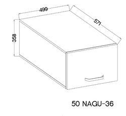 Horní skříňka 50 NAGU-36 1F  OLDSTYLE antracit - 4/4