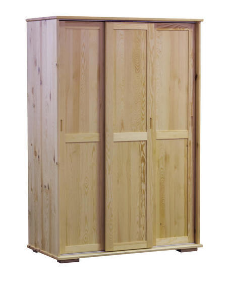 Skříň borovicová Modern 120 cm, posuvné dveře  - 5