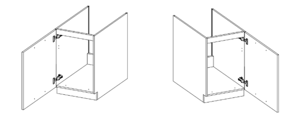 Spodní skříňka pod dřez MODENA dub artisan / černý mat, 80 ZL 2F  - 5