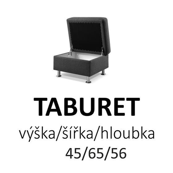 Moduly DENIM k sestavení sedací soupravy - látky cenové skupiny V -Taburet - 5