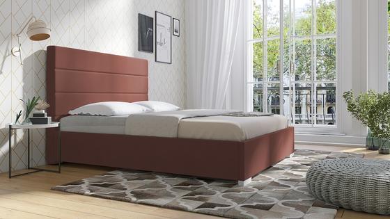 Čalouněná postel Slim 11 s dřevěným roštem  - 6