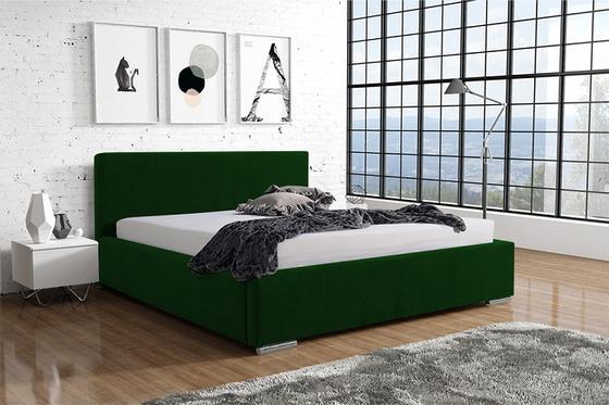 Čalouněná postel Slim 12 s dřevěným roštem  - 6