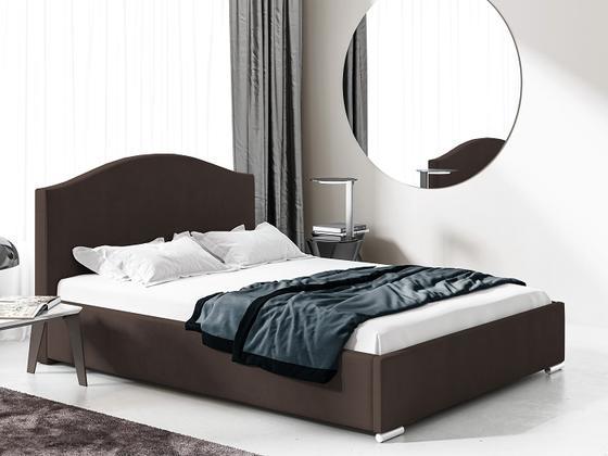 Čalouněná postel Slim 23 s dřevěným roštem  - 6