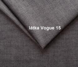 Sedací souprava Bali, v šedé látce Vogue 15, 256 x 178 cm skladem levý roh - 6/6