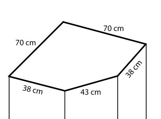 Rohová šatní skříň PK, 70 x 70 cm  - 6