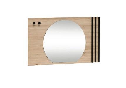 Toaletní stolek se zrcadlem CALI dub artisan/černý mat  - 7