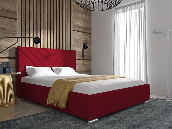 Čalouněná postel Slim 22 s dřevěným roštem  - 9