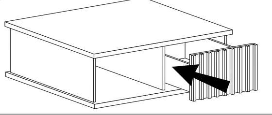 Konferenční stolek CALI C-8 dub artisan / černý 90  - 9